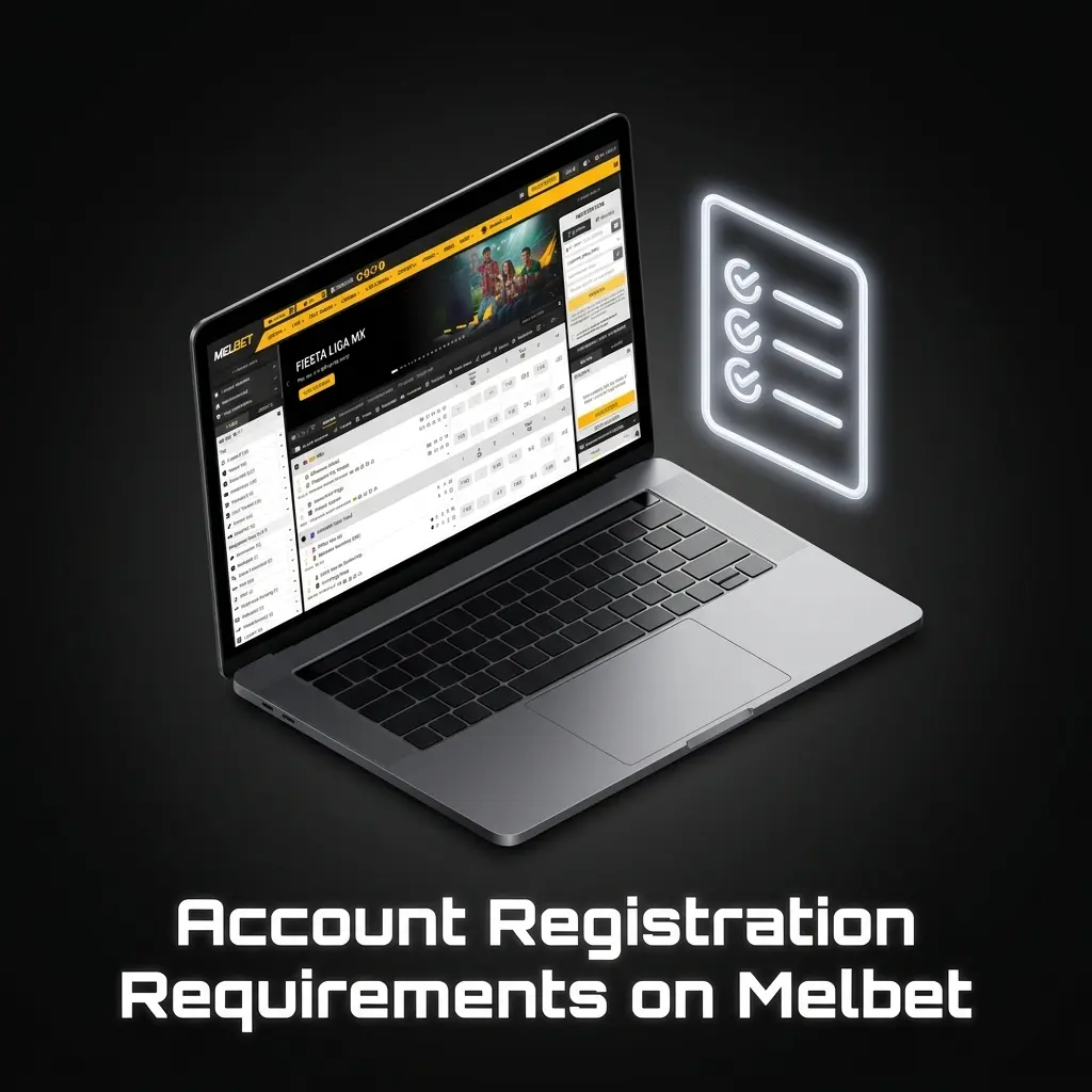 Melbet account registration requirements showing age verification and legal compliance rules for Indian users