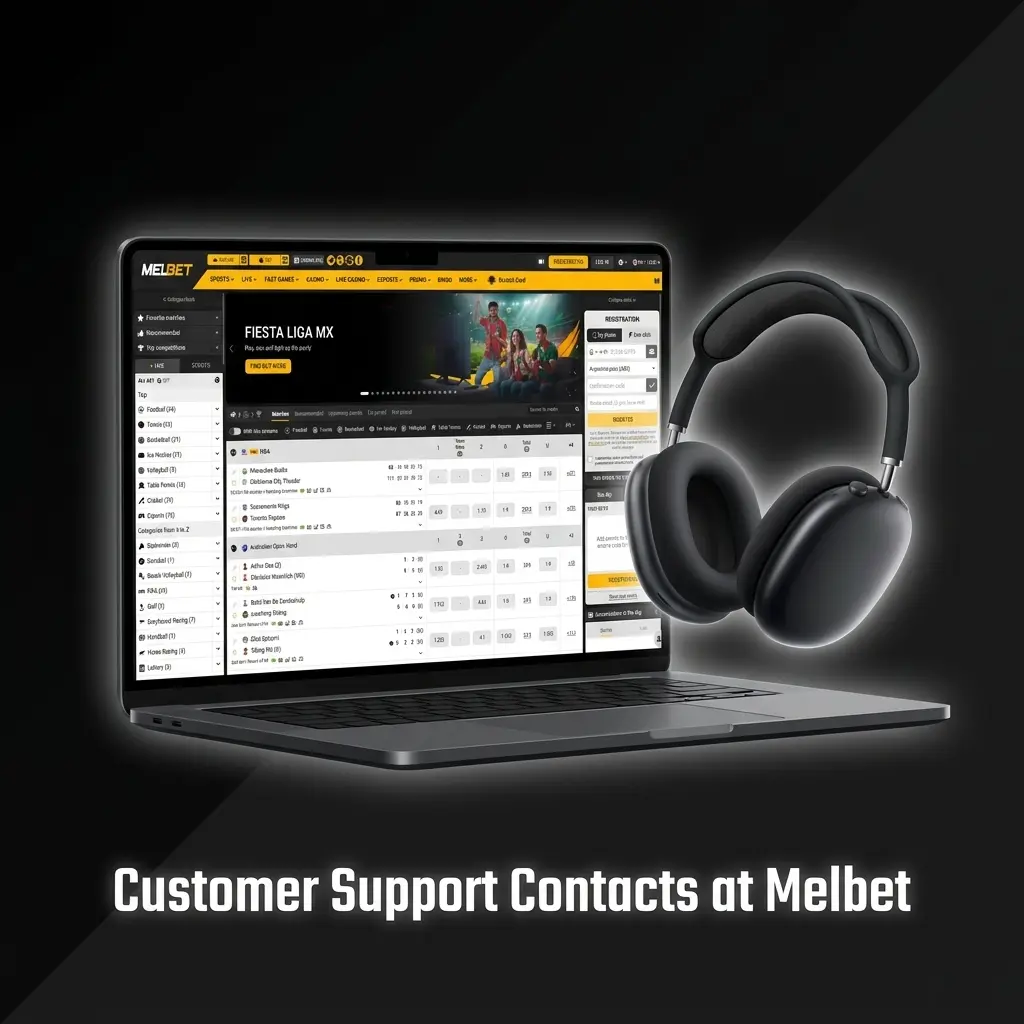 Melbet customer support contact options including live chat, email, Telegram, phone, and Help Centre