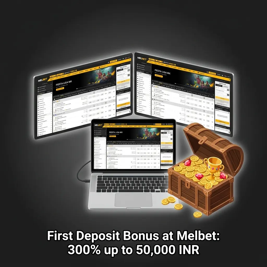 Melbet first deposit bonus 300% up to 50,000 INR for new users in India for sports betting